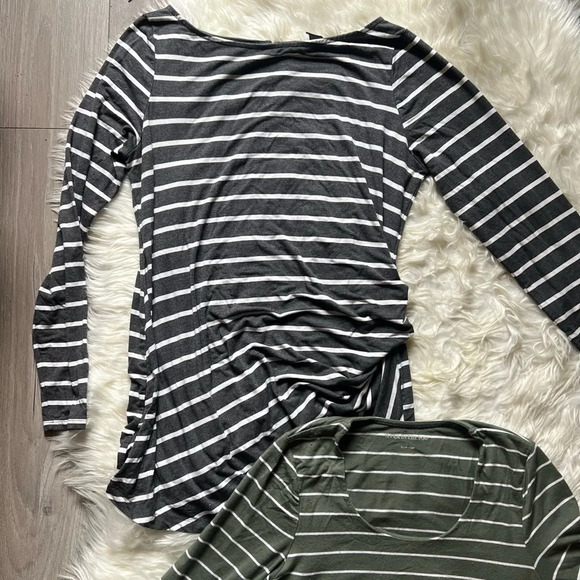 A Pea In The Pod Striped Maternity Tops size small and medium striped tops - Picture 2 of 14